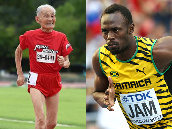Wah, Kakek 104 Tahun Ini Tantang Usain Bolt Balap Lari!